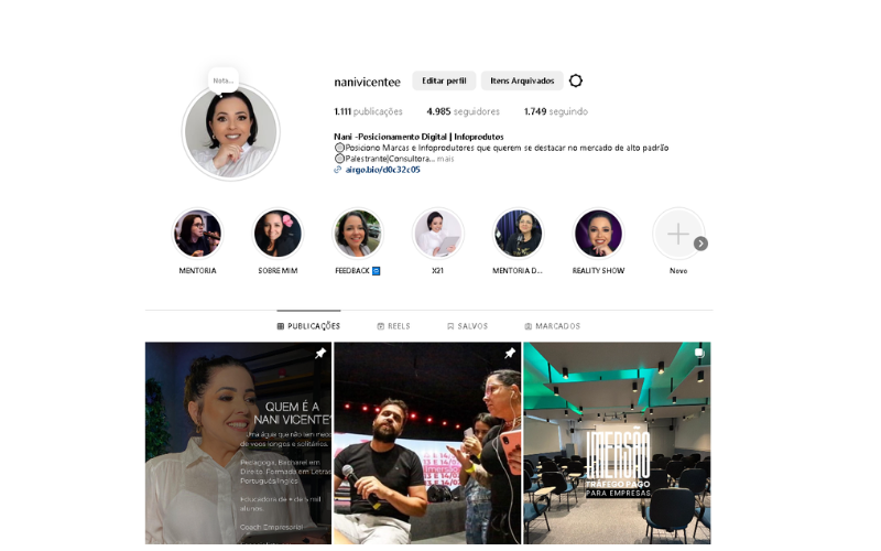 Nani Vicente Redes Sociais