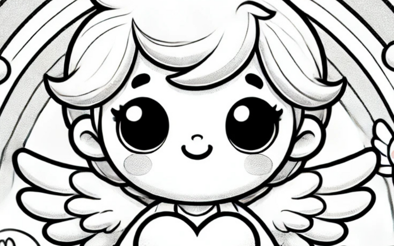 Desenho para colorir Anjinho