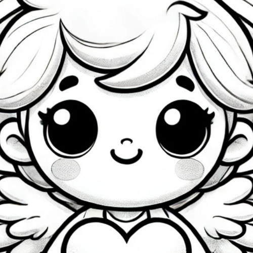 Desenho para colorir Anjinho