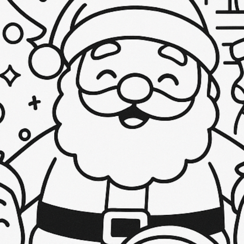 Desenho Infantil Papai Noel
